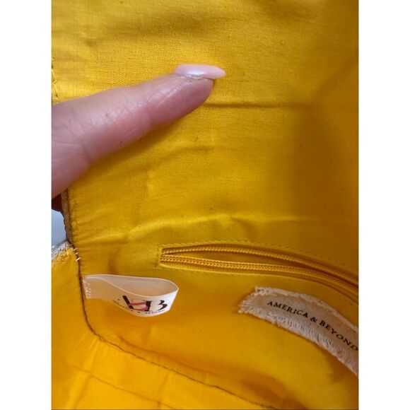 America & Beyond Make Lemonade Beaded Shoulder Bag Handbag - Picture 12 of 13